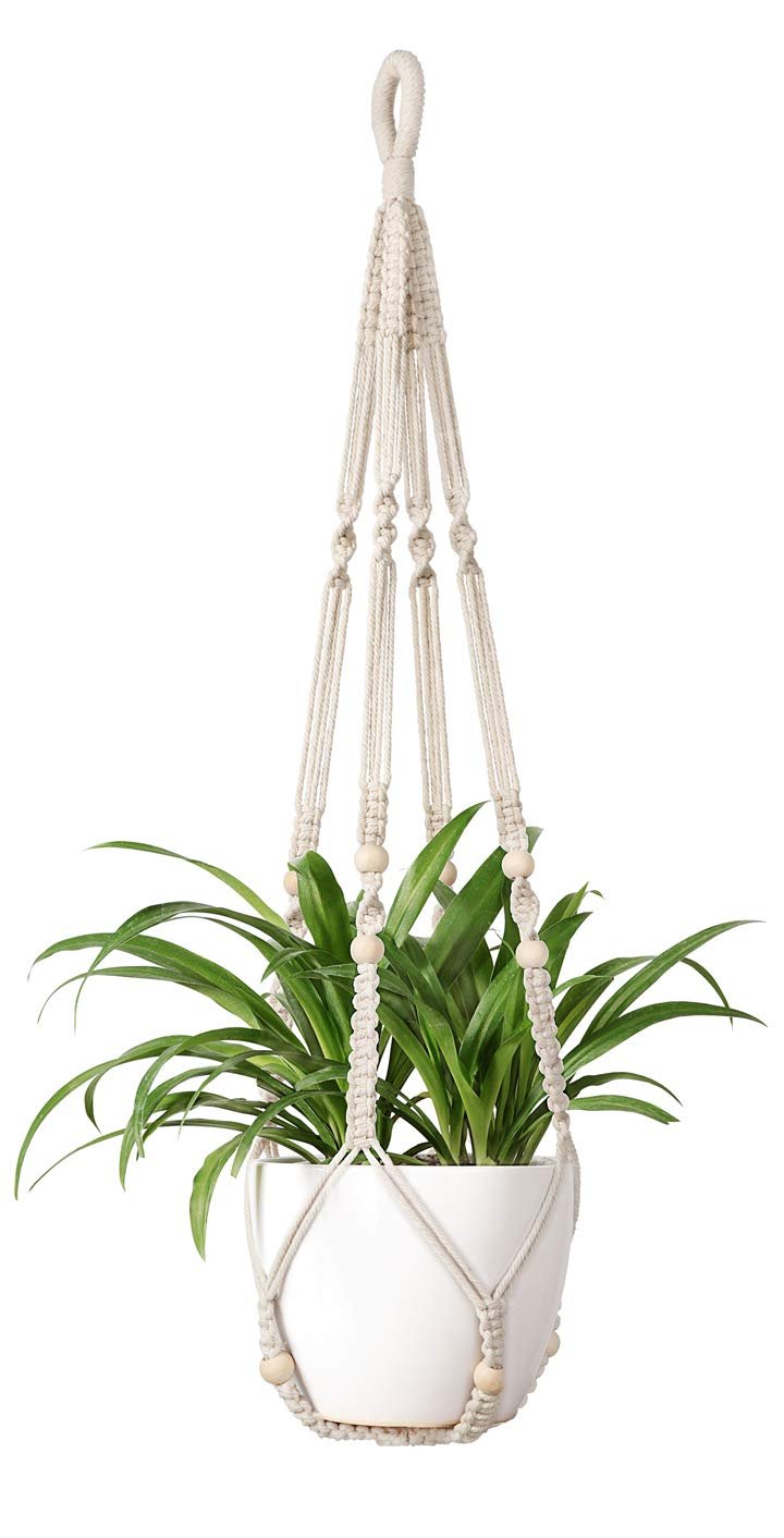 Macramé Plant Hanger Set – 2-Tier Cotton Planter