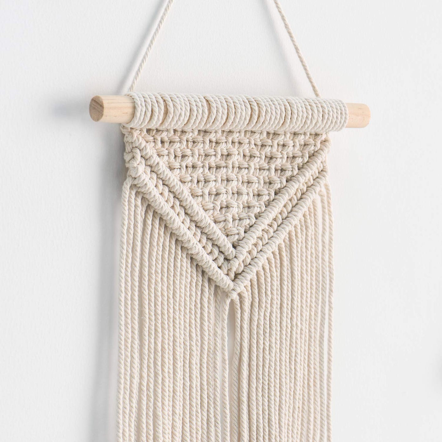 Set of 3 Mini Macramé Wall Hangings – Boho Cotton Tapestry Décor