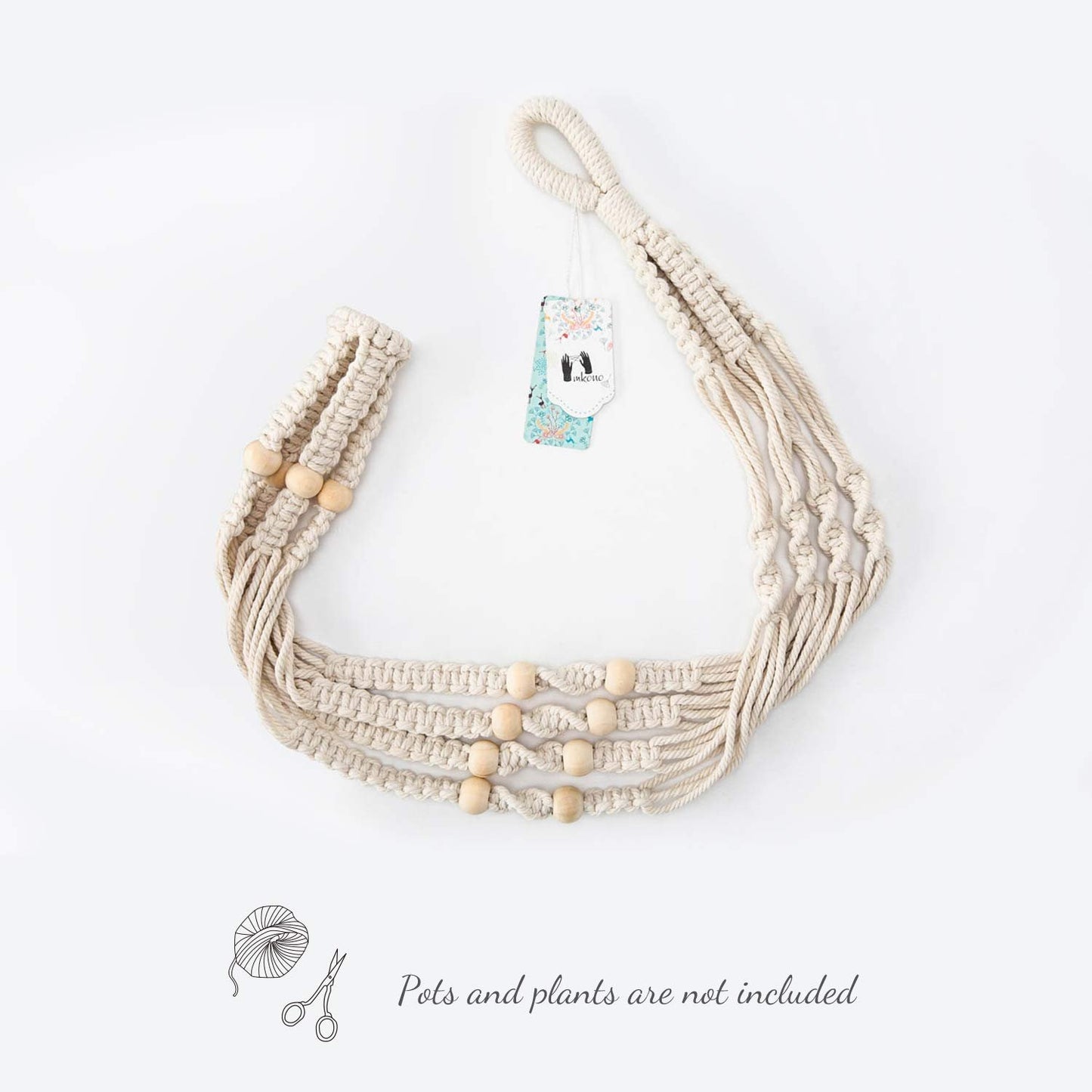 Macramé Plant Hanger Set – 2-Tier Cotton Planter
