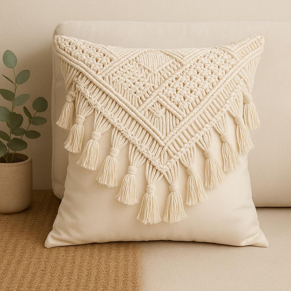 Macrame Cushion Cover
