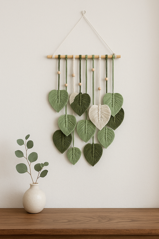 Heirloom Thread – Handmade Wall Hanging | Classic Vintage Home Décor | Eco-Friendly Cotton Art