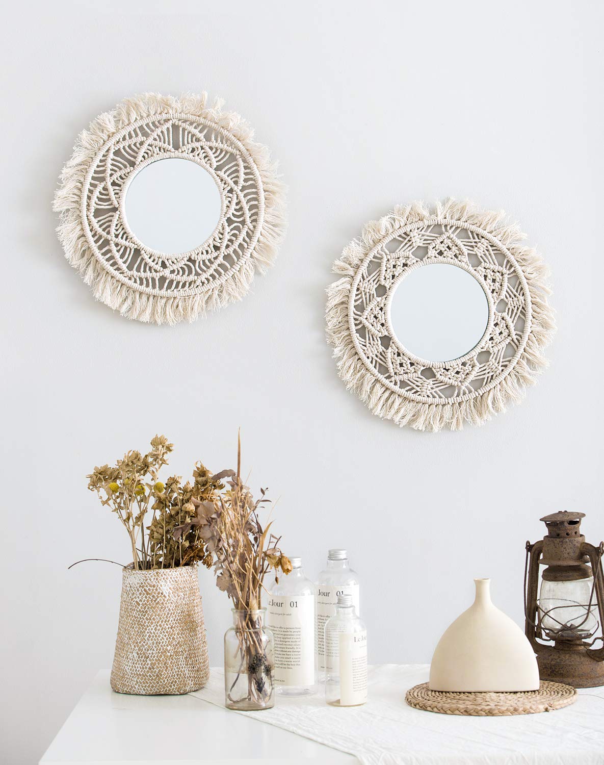 bohemian style wall mirror handmade