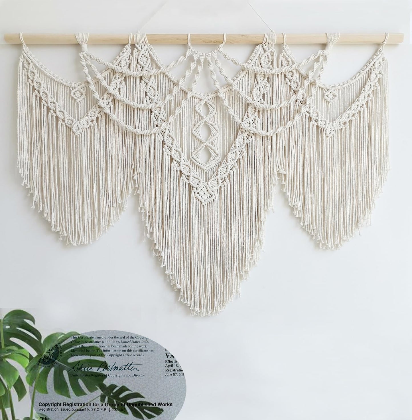 Macramé Wall Hanging – Grand Handwoven Boho Statement Tapestry